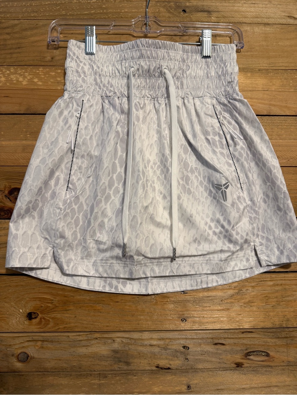 Nike White Light Snakeskin Athletic Skort